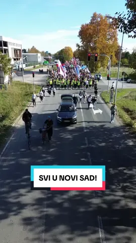 Studenstskoj koloni nema kraja ! Svi u Novi Sad!
