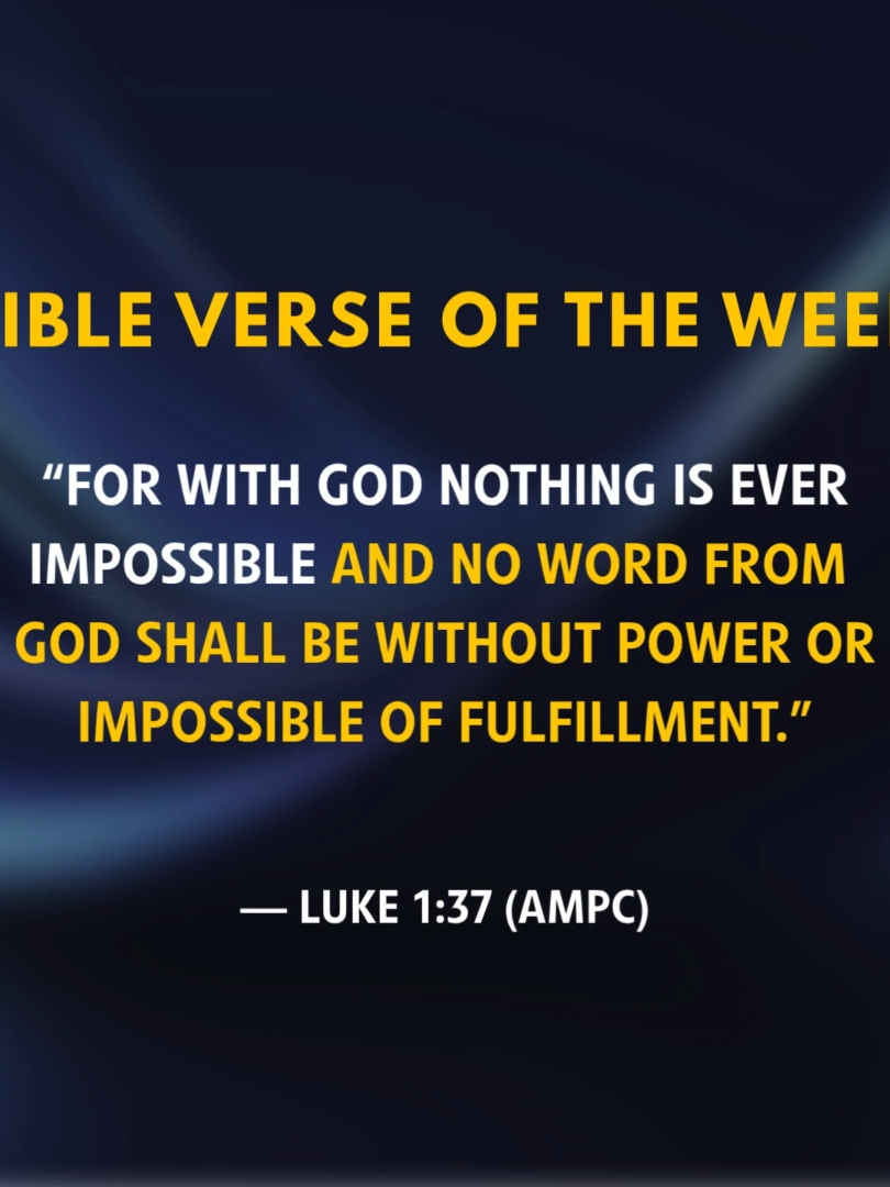 With God, nothing is EVER impossible! 🙌 #bibleverse