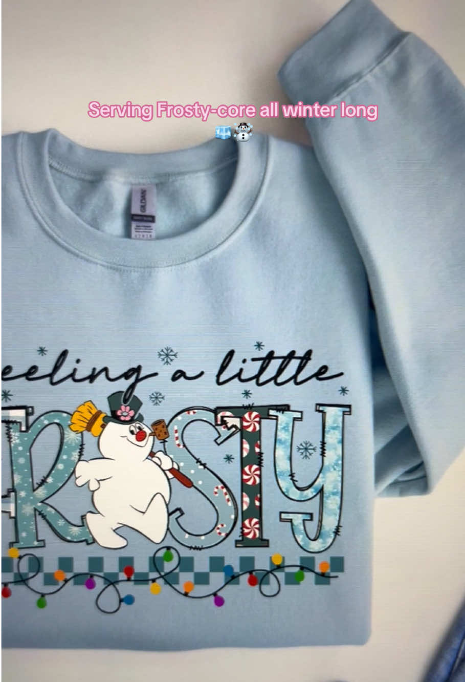 Feelin’ Frosty and fabulous in this cozy sweatshirt! ❄️☃️ #christmasgiftideas #christmascountdown #frostythesnowman #fyp #viral 