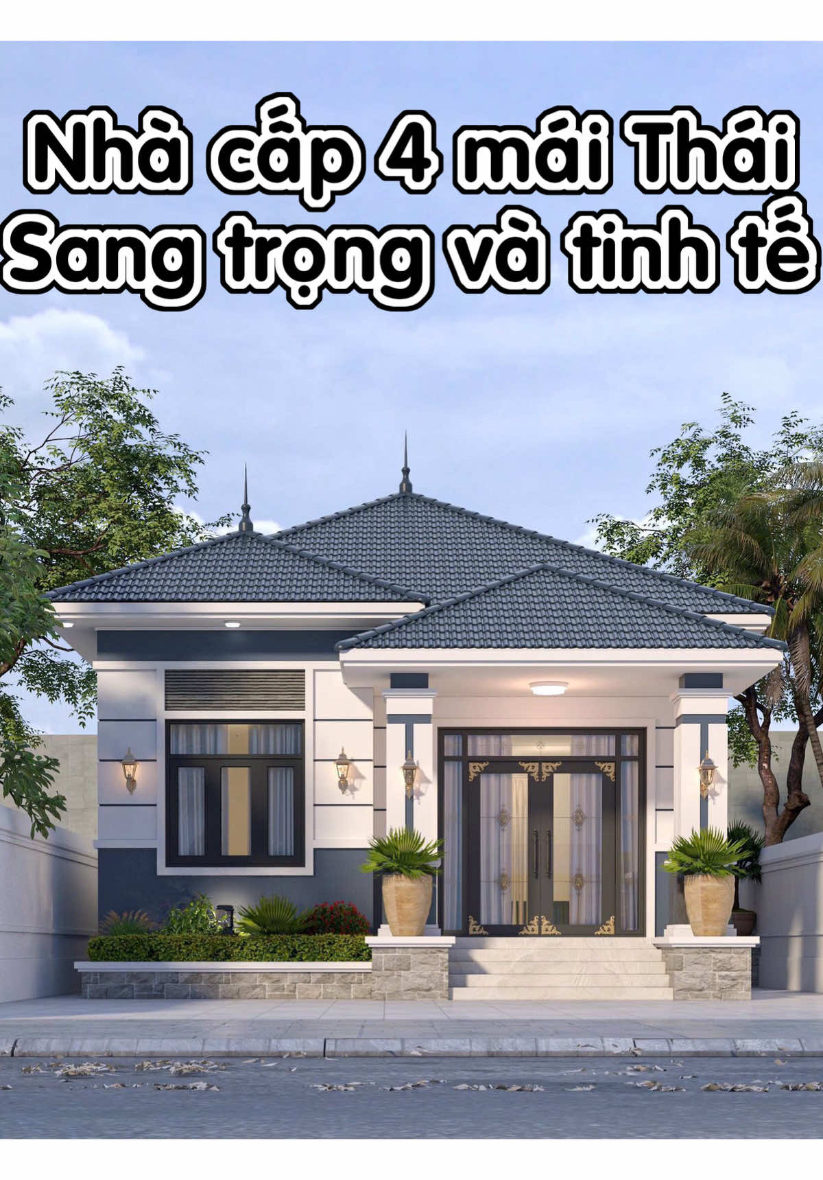 Nhà cấp 4 mái Thái chuẩn đẹp từng chi tiết #nhacap4 #maithai #nhadep #xaydung #nhadep