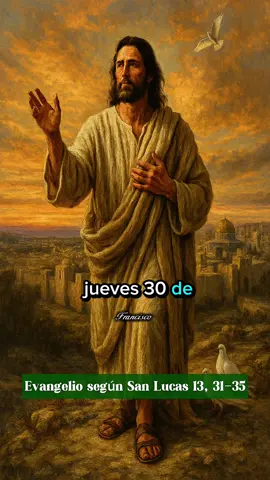 Evangelio según San Lucas 13, 31-35 de hoy miércoles #octubre30 #2025 #evangelio #catolico #franxisco78 