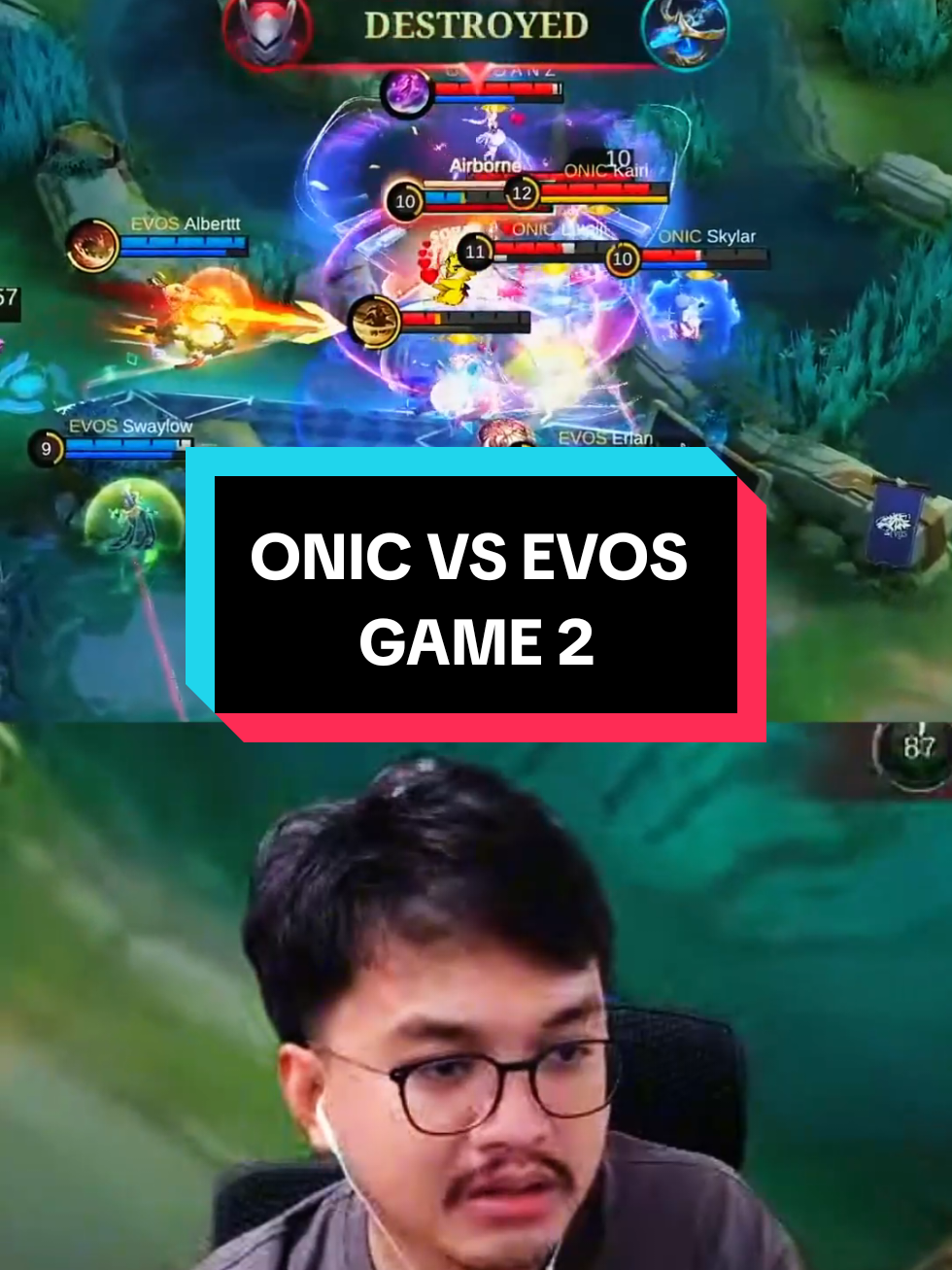ONIC VS EVOS GAME 2 #mpl #MLBB9TH #MLBB #TerompetBangBang 