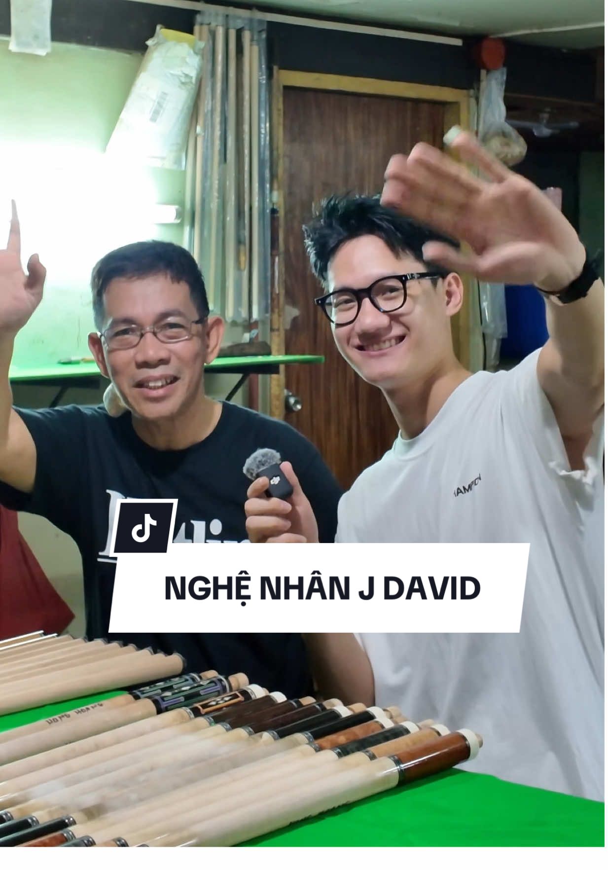 Tới thăm nhà nghệ nhân làm cơ lâu đời Joe David tại Phillipin  #trunganhbilliardshop #xbilliard #allincuevietnam 