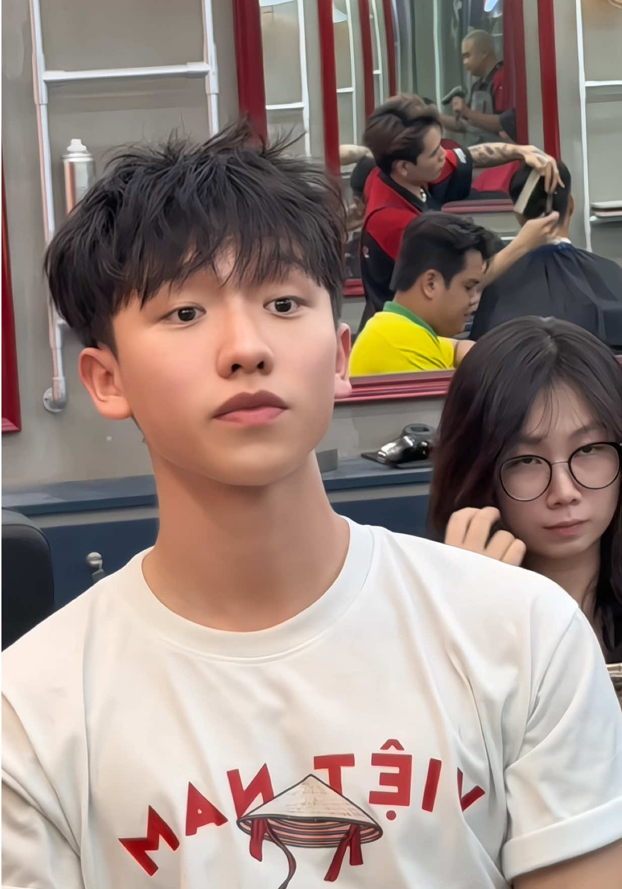 Biến Hình Cho Em Trai Với Kiểu Tóc Layer Texture Cực Ngầu #dinhbaobarber #ironcap #bienhinhcucngau #tocnamdep #myhair 