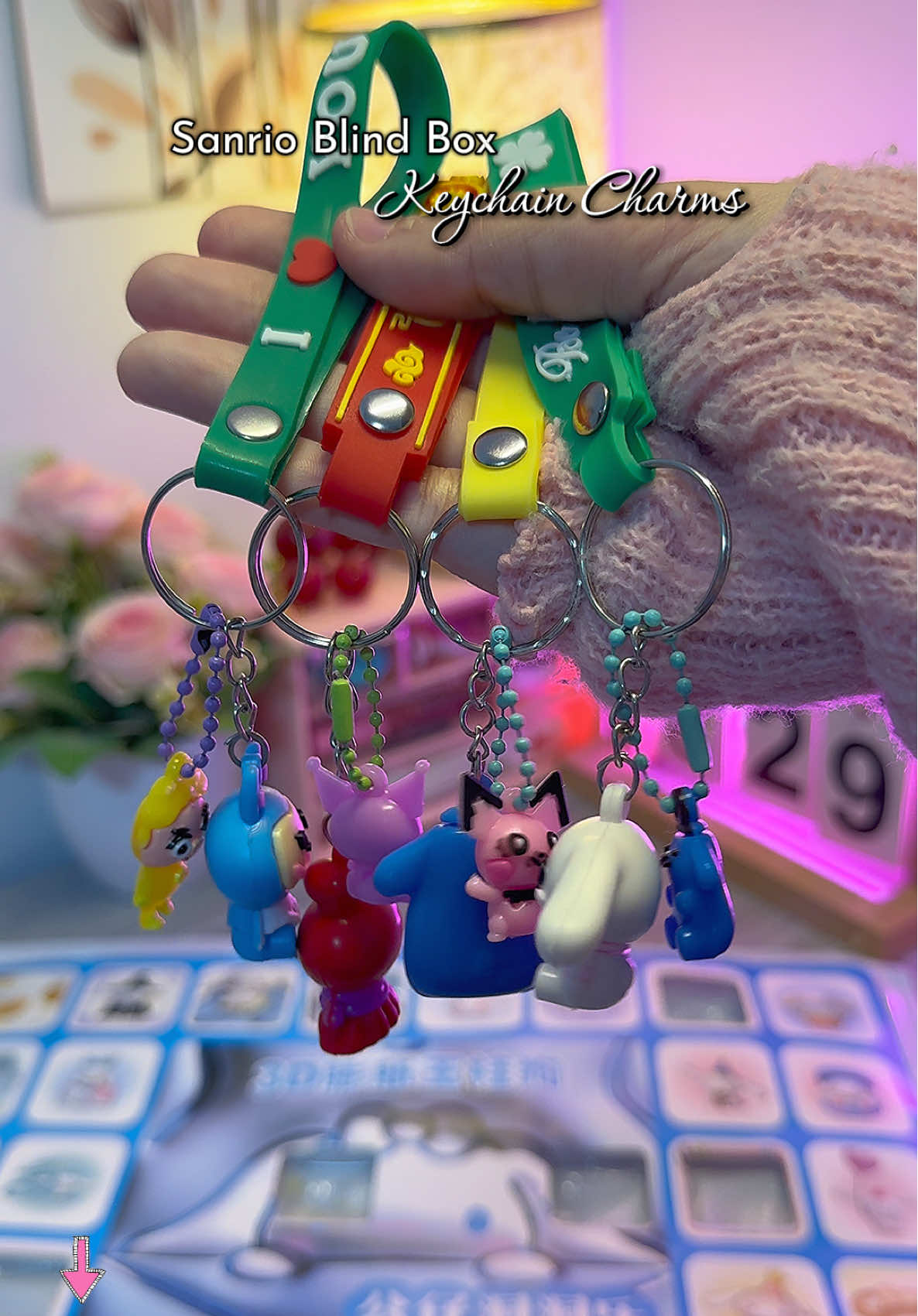 Sanrio Blind Box Keychain Charms. #kuromi #kuromiandmymelody #keychain #diykeychain #toysforkids 