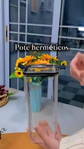 Kit 15 Recipientes Organizadores Herméticos - Antivazamento e Empilháveis | Cozinha, Alimentos e Marmita ##poteshermeticos##decor##tiktok##viraltiktok