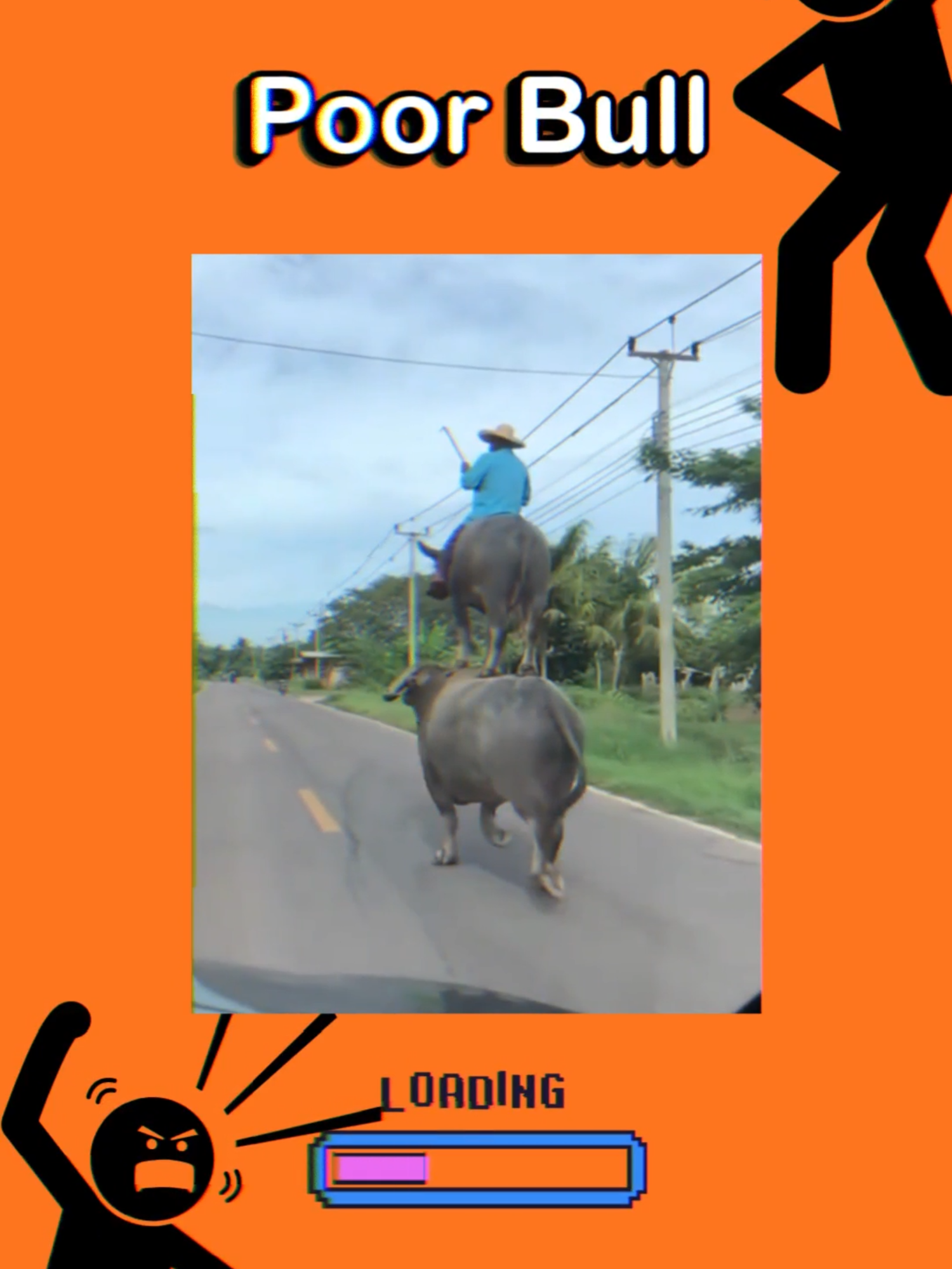 Poor Bull #historias #analoghorror #animation #horrorstory #meme #humor #funny #comedia