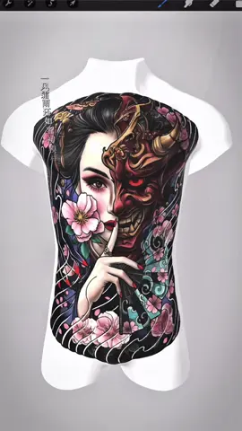 Phần 2: Geisha và Mặt Quỷ, bản ngả của con người, @Mẫu Xăm cho ae báo Đà Nẵng  Liệu bạn có muốn sở hửu nó Thiết kế riêng mn ib zl nhé #xamhinhnghethuat #Tattoodesign  #Toptattoo  #đà_nẵng  #tattoo  