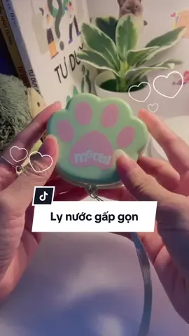 Thứ không thể thiếu dành cho những người ngại dùng chung ly nước khi ăn ngoài 💡✅ hình chân mèo dễ thương xỉu á chân 🐈 #lynuocgapgon #lynuoc #nhungthudangyeu #xuhuong 