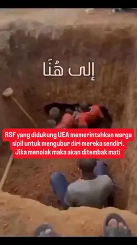 RSF yang didukung UEA memerintahkan warga sipil untuk mengubur diri mereka sendiri. Dalam video yang mengerikan ini, terlihat mereka disuruh menggali lebih dalam untuk memberi ruang bagi lebih banyak jenazah. 🔴 IKUTI @gazaupdate untuk Kabar Palestina 24 Jam. #gazaupdate #gazaupdateindonesia #sudan #prayforsudan 