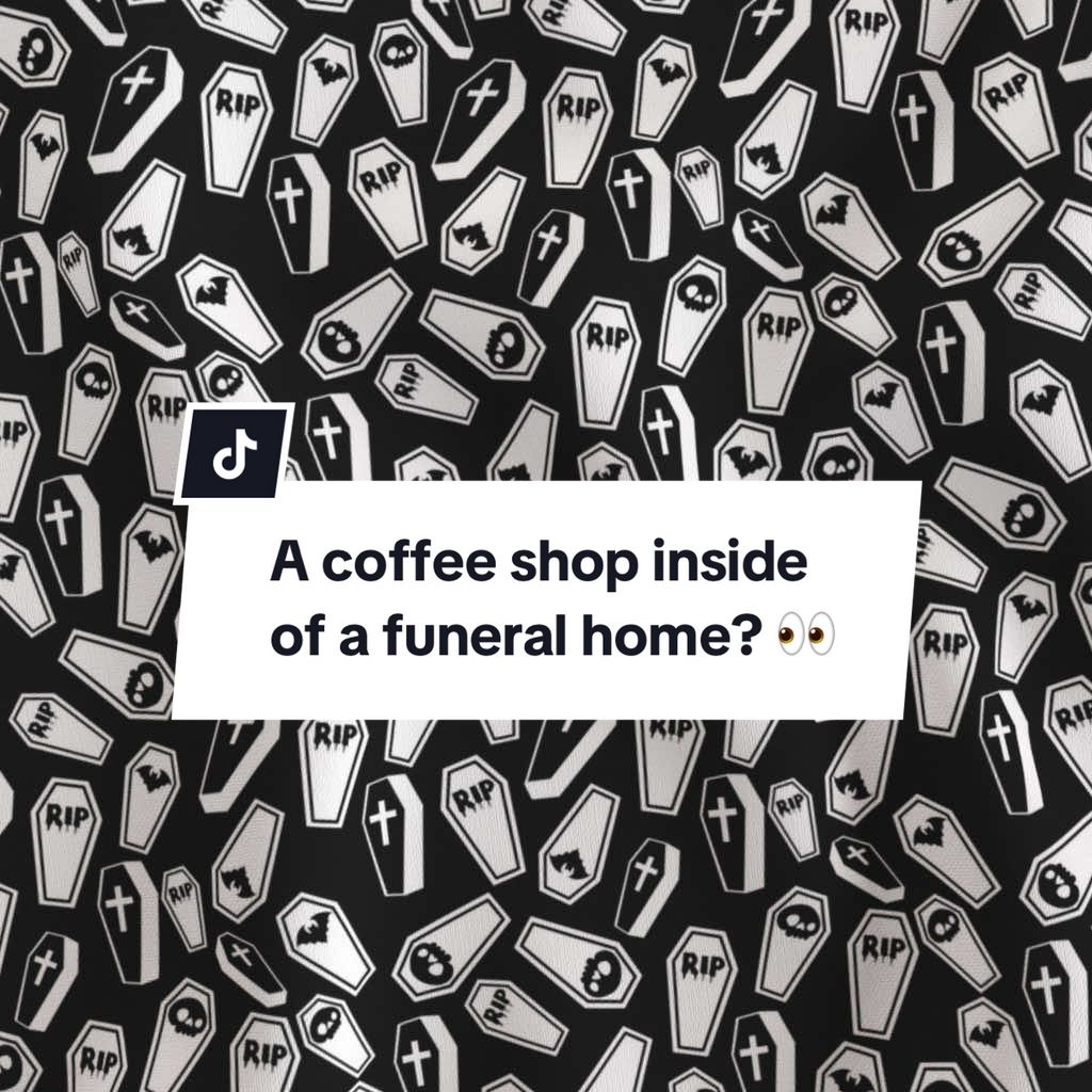 this is a vibe for spooky season ⚰️ #coffee #coffeetiktok #coffeeshop #spooky 