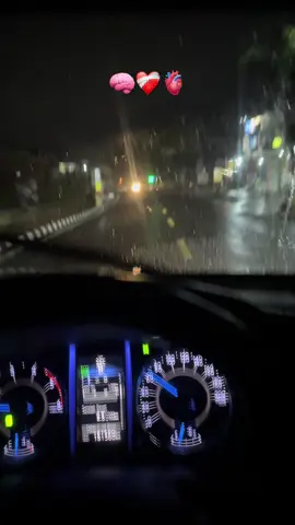Night drive + hujan 🧠❤️‍🩹🫀 #drivermuda #vibes #fortunervrz #galaubrutal #fypdongggggggg 
