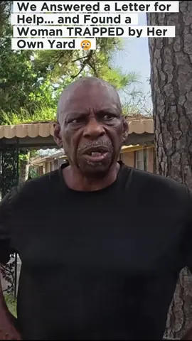 We answered a letter for help… and found a woman trapped by her own yard. #mowing #lawncare #help #free #lawncaretiktok 