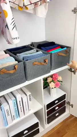 ✨ Caixa Organizadora Dobrável Multiuso Com Tampa Feita em TNT Resistente E Ecológico 🔗link do produto na Bio  