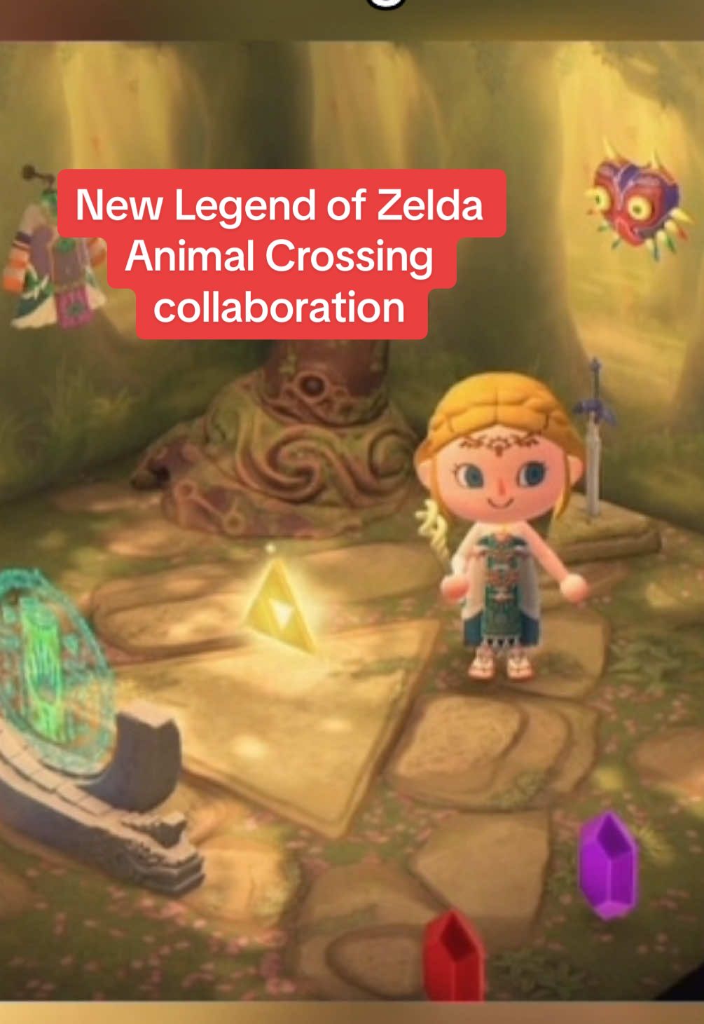 New Legend of Zelda Animal Crossing New Horizons collaboration! #animalcrossing #nintendoswitch #zelda 
