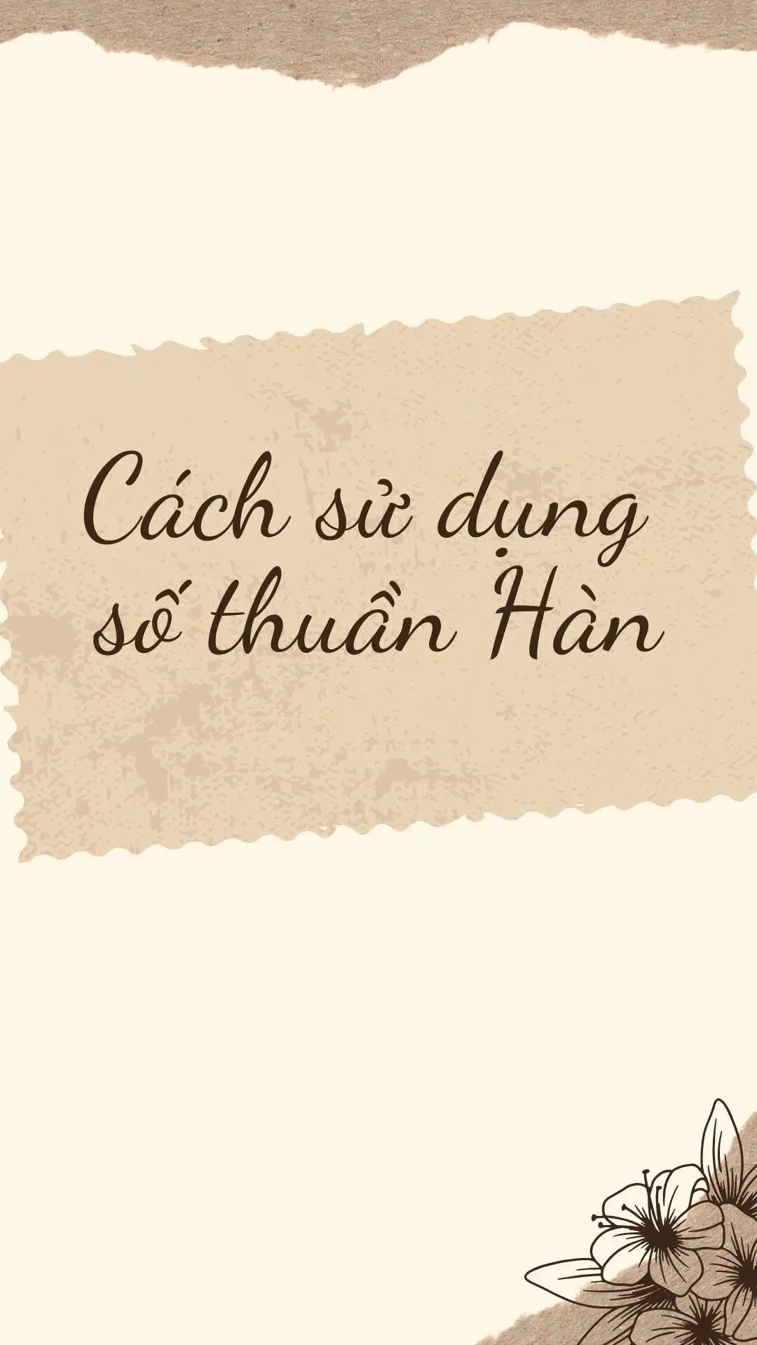 Cách sử dụng số Thuần Hàn #hoctienghan #hoctienghanquoc #tienghanswiun 