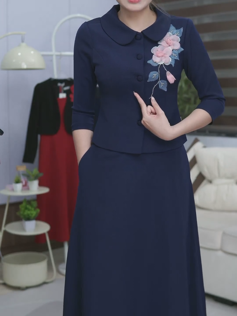 sét thu tay lỡ tôn dáng thanh lịch sang trọng#setcongsothanhlich #thoitrangcongsonu #eldythoitrangnucong #eldy 