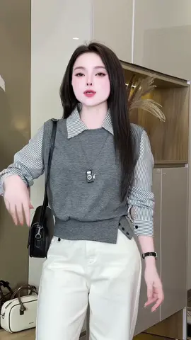 Áo nỉ tăm lông thỏ cổ sơ mi dài tay hàng qc   đẹp mê nó xinh lắm luôn Ý ##aolennu##aodetkim##aodetkimnu##aolen##aolenquangchau