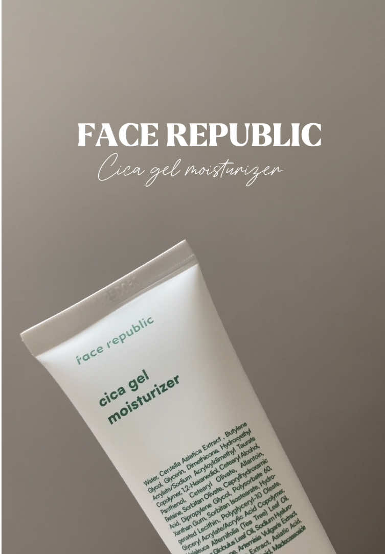 This is your sign to switch to a gentle, lightweight moisturizer 💦  @Face Republic Philippines  #facerepublic #moisturizer #skincare #skincareroutine 