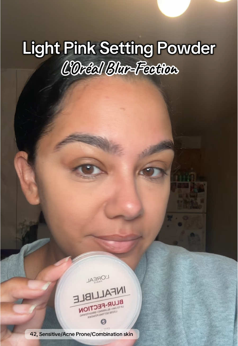 Light pink setting powder @loréal paris usa #pinksettingpowder #lorealblurfection 