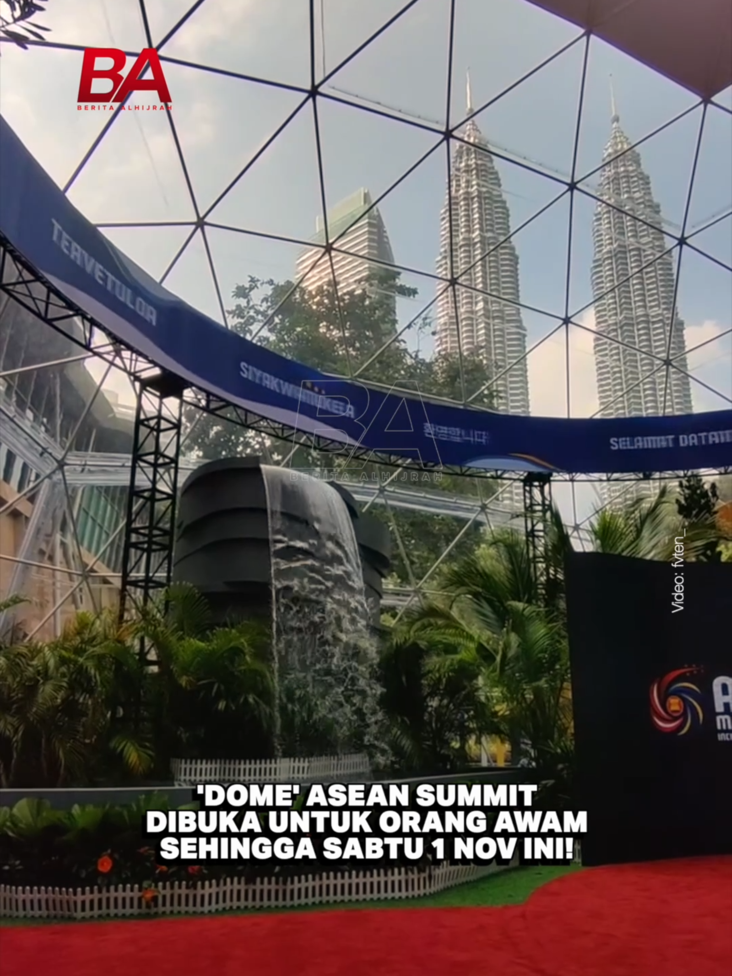 Ramai yang puji reka bentuk kubah ASEAN Summit 2025 di Kuala Lumpur Convention Centre lawa! Kini, anda semua boleh bergambar di sana sebab ianya akan dibuka untuk orang awam sehingga Sabtu 1 Nov ini. Jangan lepaskan peluang berharga!