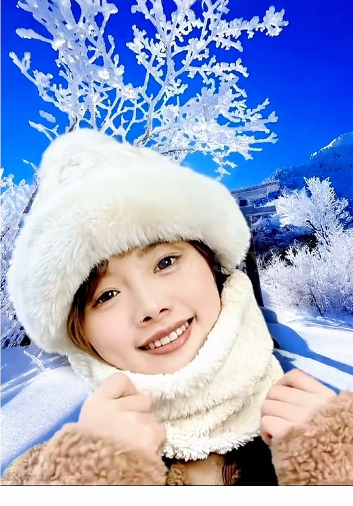 Mũ len nữ lông cừu trùm đầu #xuhuong #thoitrangnu #mulen 