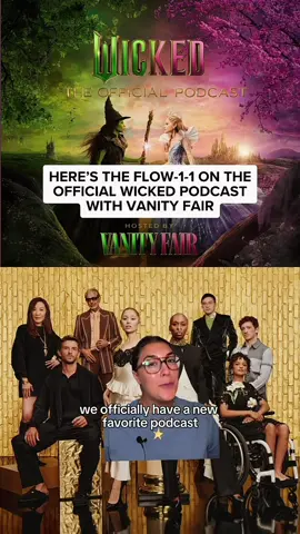 Wicked but make it pod!!! So here for this @Wicked: For Good @Vanity Fair 👏 #wicked #wickedforgood #wicked100 