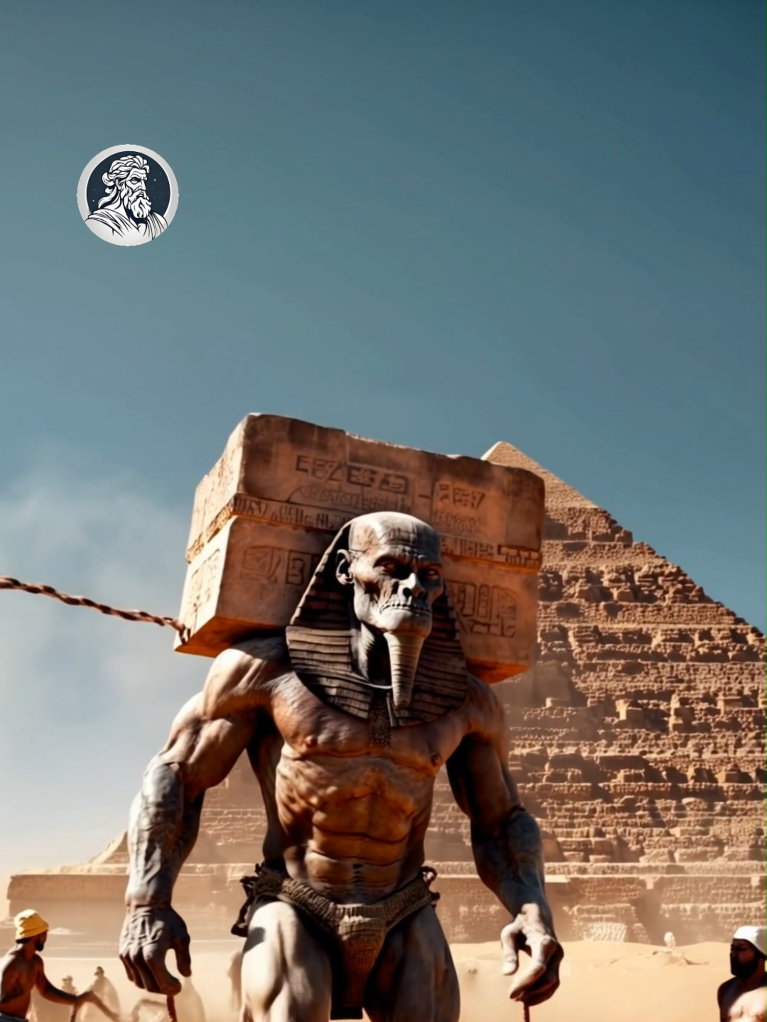 HOW THE PYRAMIDS WERE MADE #cadamitologia #fyp #giants #ai #egypt #desert #pyramids #alien