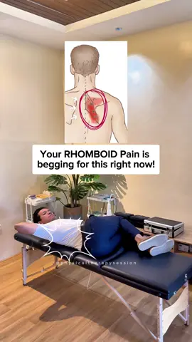 What your RHOMBOID PAIN is begging right now!!  #rhomboids #backpain #stretch 