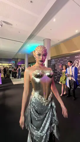 Michelle Marquez Dee is a haunting beauty at tonight’s #ShakeRattleAndBall2025 ❣️ #MichelleMarquezDee #OnceUponATime 