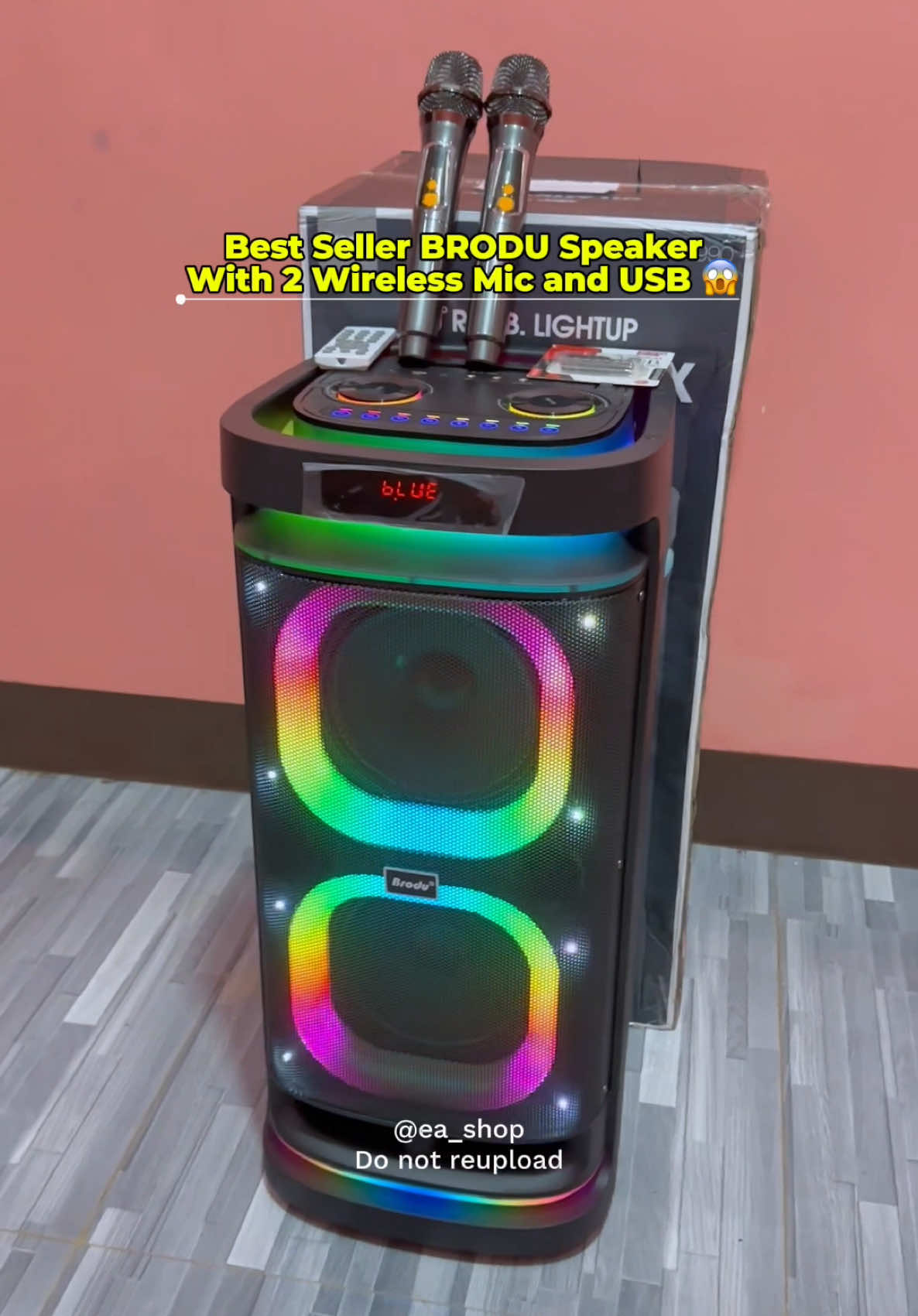 BRODU BTS-1990 Superbass Wireless Karaoke Bluetooth Speaker #broduspeaker #broduspeakerwithwirelessmic #bluetoothspeaker #bluetoothspeakerwithmic #karaokebluetoothspeaker 
