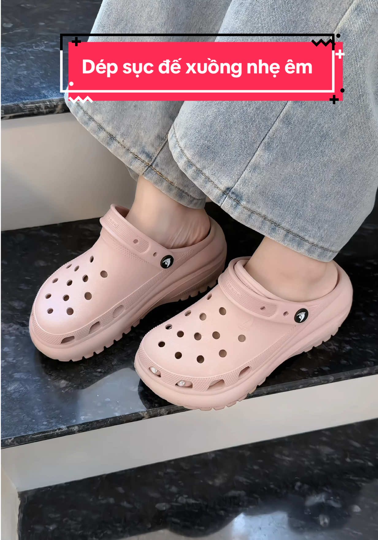 Sục đế xuồng gọn chân dã man #giaydep #depsuc #depnu #depdexuong #linhsamiu 