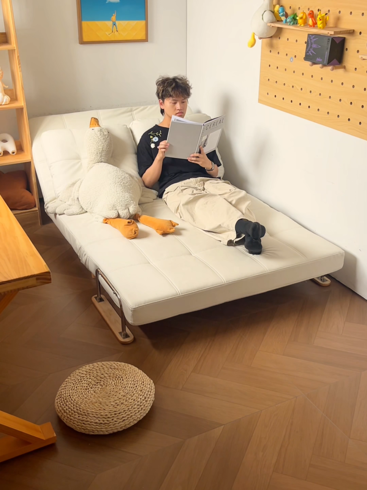 โซฟาเบด โซฟาปรับนอน เป็นทั้งที่นอนและโซฟาในตัวเดียว ของมันต้องมี #โซฟาเบด #โซฟา #โซฟาปรับนอน #ที่นอนพับได้ #ของดีบอกต่อ 