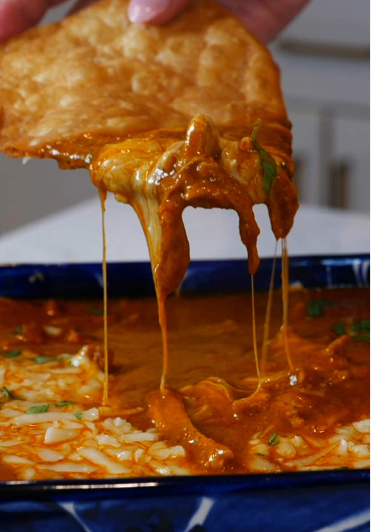 Clouds Quick Chicken Dip recipe is a  Classic homemade recipe that everyone loves Any time we take this to a potluck/ gathering they always ask us for the recipe  We are happy to share how to make Cloud’s chicken dip with you  I hope this recipe helps you shine no matter the occasion 🤩  Shout out to my sister @Cloud for being the world’s best Sister and Tia Love you 🌹 Ingredients 1 Tbsp of butter 3 to 4 cups of shredded chicken 3 cups of chicken broth 1 cup of heavy cream 1 1/2 cups cheddar + 1 cup Mozzarella 1/2 cup of Crystal's hot sauce, or as suggested in the video recipe 8oz can of tomato sauce 3 Tbsp Ketchup or 1 Tbsp sugar 3 tomatillos Small bunch of cilantro 5 Guajillo chiles 2 pasilla chiles 3 to 5 chiles de àrbol (for spicy lovers only) 1 jalapeño (extra spicy use serrano 2 roasted poblano peppers 1 Tbsp Apple cider vinegar 1 Tbsp soy sauce 1 Tbsp onion powder 1 tsp paprika 1 tsp ground cumin Flour tortillas for the best flavor or Corn chips *You can also serve this dip over rice, make into a burrito, into a sandwich, taco, it’s perfect for everything 🥳 #Recipe #fyp #dip #diprecipes #homecooking #food #viral #bread #EasyRecipes #chickendip #appetizer #party #cookingfromscratch 