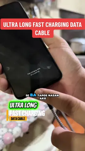ULTRA LONG CHARGING CABLE DATA CABLE#chargingcable #datacable #typeccable #longcharger #fyp 