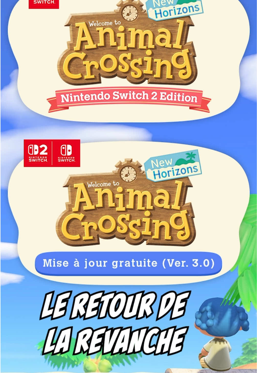 Une ÉNORME mise à jour pour Animal Crossing New Horizons !!! #gaming #nintendo #nintendoswitch2 #animalcrossing #animal 
