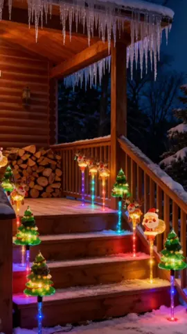6-Pack Solar Christmas lights #decoration #christmaslight #christmas #tiktok 