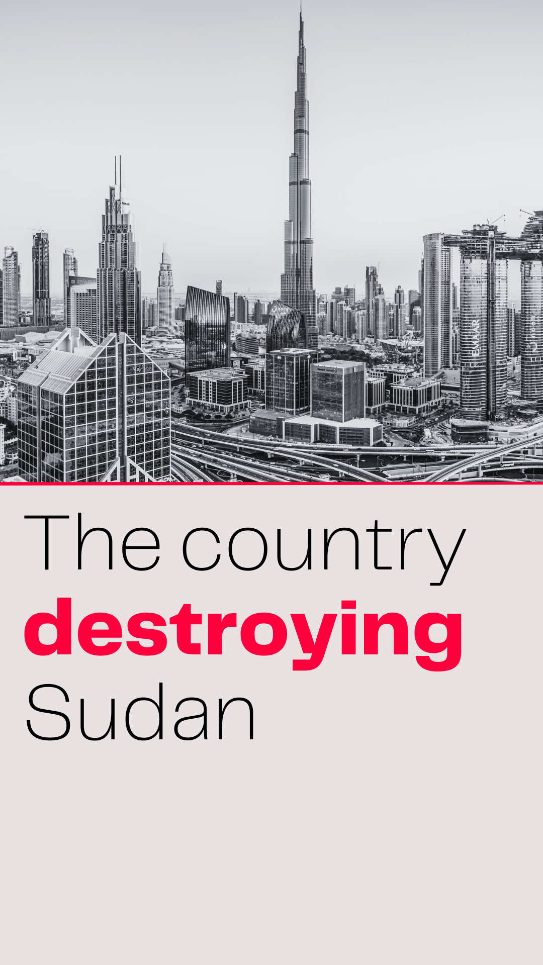 One country is destroying Sudan. Boycott it. 