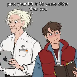 great scott marty and doc in the year 2025! #backtothefuture #bttf #backtothefutureday #martymcfly #docbrown  @Back To The Future The Musical @Universal Studios Hollywood  (yes doc was already born during the great depression but i wanted to include time travel in the joke ehe)