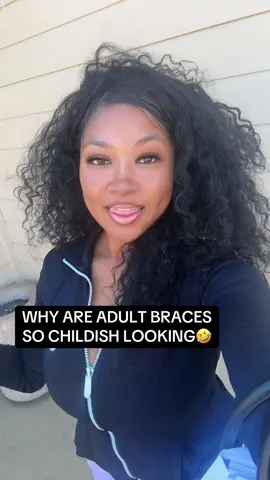 Adult braces so funny to me😭 #adultbraces #fyp