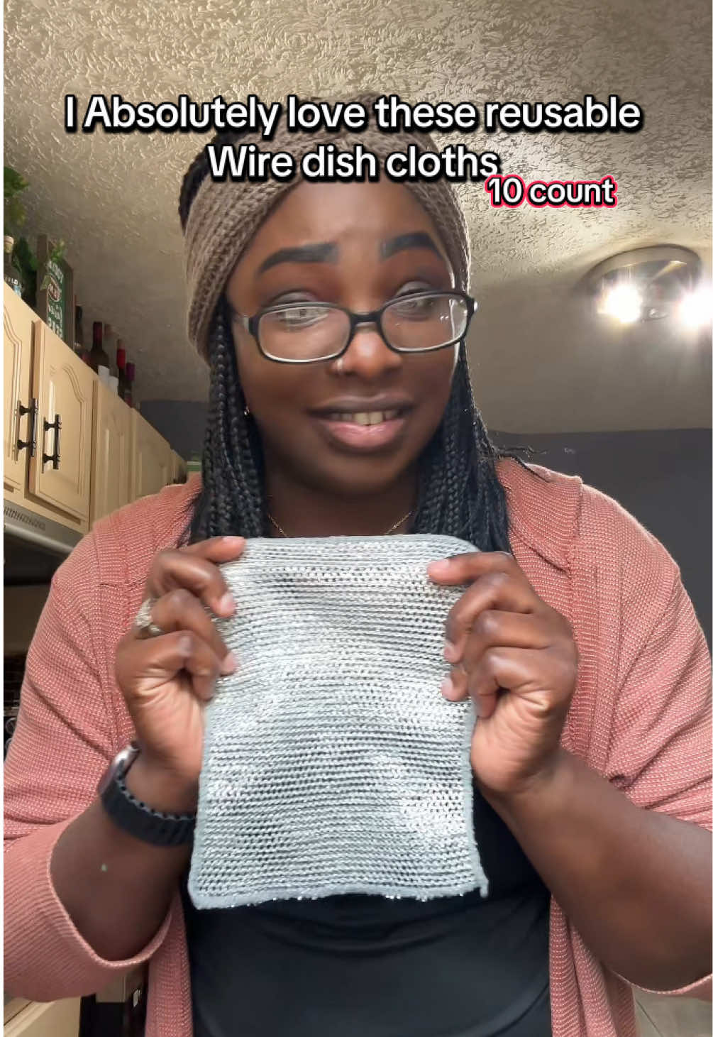 This makes washing dish so much easier and these are reusable #wireddishrags #dishcloth #KitchenHacks #cleaninghacks 