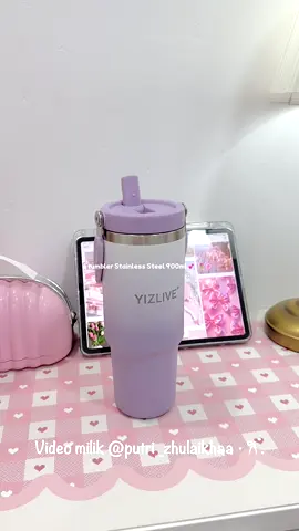 Tumblr stainless steel 900 ml 💕🌷🌸 #tumblr #tumblerstainlesssteel #tumblrstainless #unboxingvideo #aesthetic 