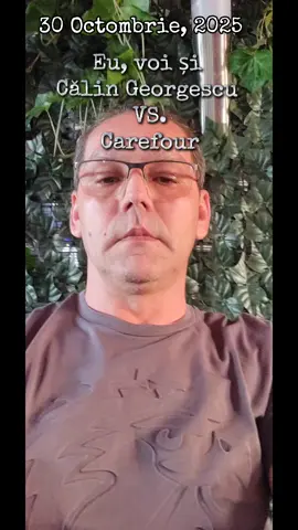 Mergem pe urmele.domnului Călin Georgescu. CAREFOUR, drum bun! Ai grijă să nu te lovească ușa în fund când ieși. #romania #CG #pentrutine #carefour #robertlihet 
