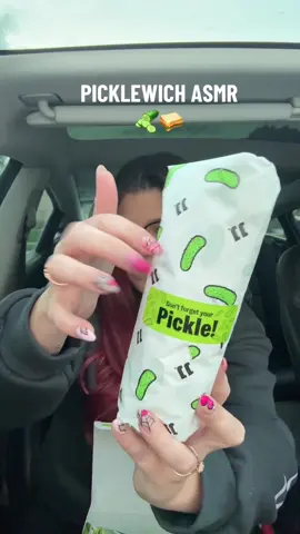 PICKLEWICH IS BACK! 🥪🥒- asmr version #picklewich #asmr #asmrfood #jimmyjohns 