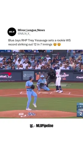 Trey Yesavage strikes out 12 🤯 #baseball #MLB #fyp #treyyesavage #bluejays 