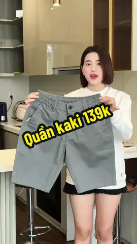 Quần kaki 139k #kieugialinh #quanshortnam #quankaki 
