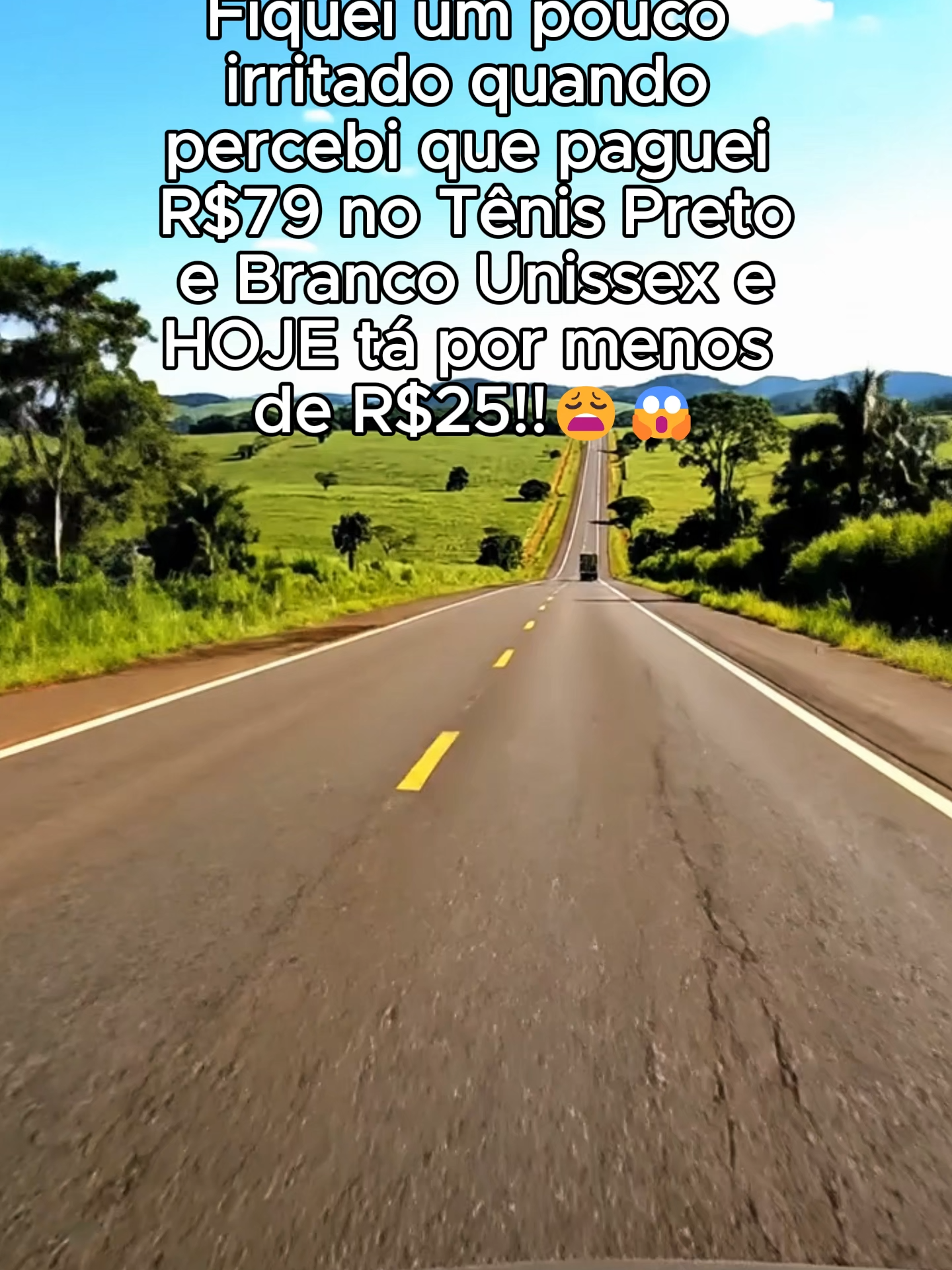 Tênis preto e branco unissex - Promoção relâmpago no TikTok Shop! Só hoje! 😍 #tiktokshop #vídeosvirais #tenisunissex #moda #estilo