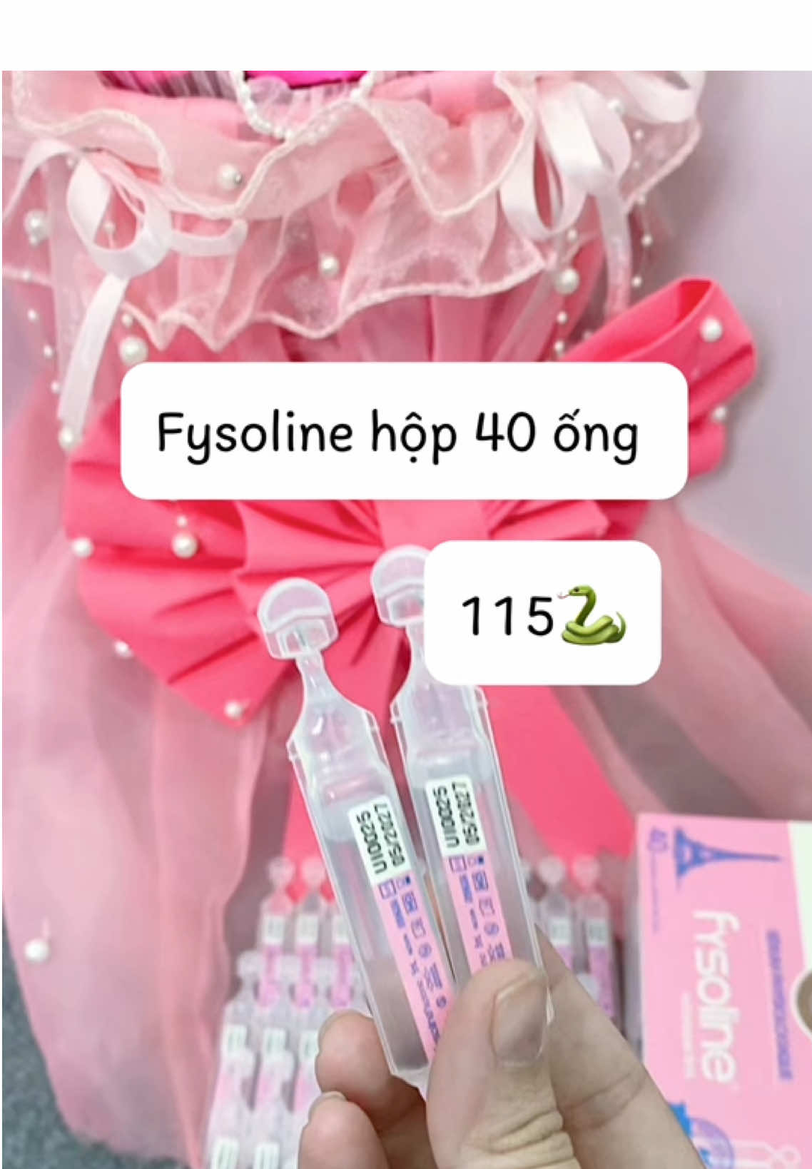 Fysoline hồng hộp 40 ống #mecuakhoai16 #fysoline #fysolinehong #nuocmuoisinhly #nuocmuoisinhlyphap 