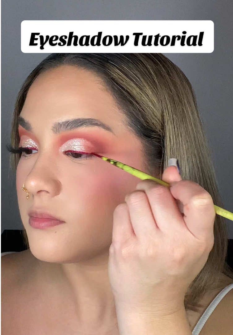 EYES:  Eyeshadow - @Daus Mendoza X @Glamlite  Cut crease - @GarnierUSA  Shimmer - @SHEGLAM Crystal jelly stick shade - Starlit Silver  Mascara - @YSL Beauty  Lashes - @Lilly Lashes Style Miami #eyeshadowtutorial #makeuptutorials 