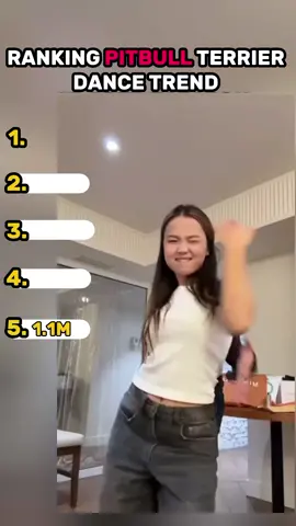 Ranking pitbull TERRIER dance trend 🔥 #ranking #pitbull #dance #tren #fyp 